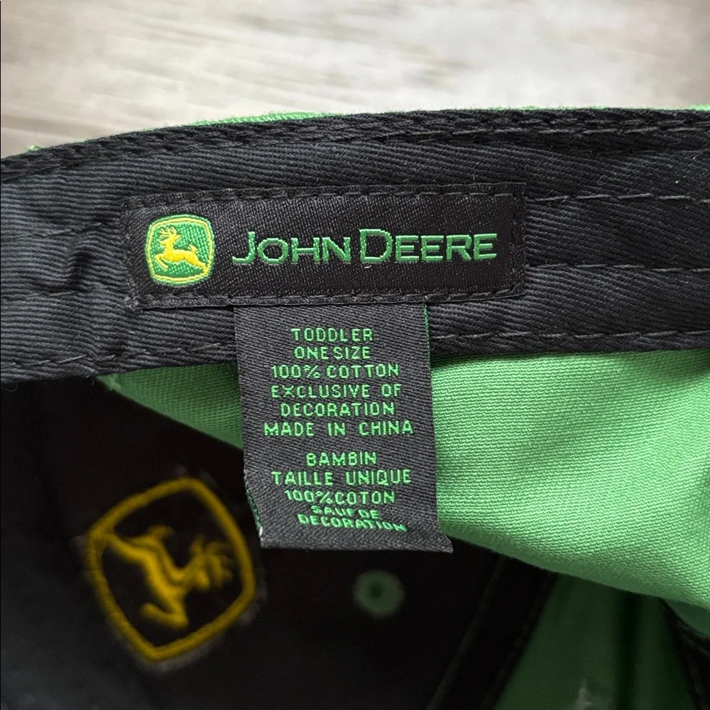 John Deere Elastic back embroidered logo,6 vent panel,baseball/trucker cap